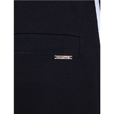 Прямые брюки с лампасами из эластичного футера двухнитки без начеса