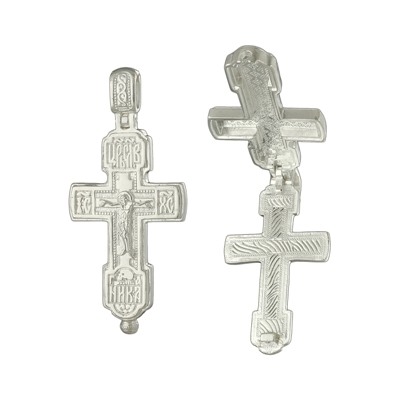 Крест-складень из серебра литье