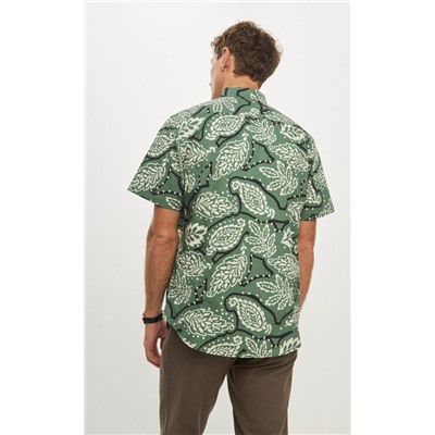 Рубашка к/р P411-0499 green