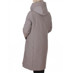 M-9102 GRAY/BEIGE Пальто зимнее женское (верблюжья шерсть, 120 гр. холлофайбер)