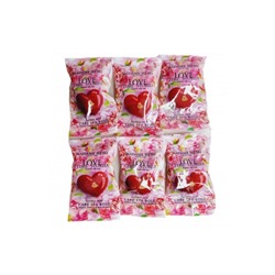 (УПАКОВКА 6ШТ) Подарочное мыло в форме сердца с ароматом розы Madame Heng Love Time Story 30 гр x 6 шт