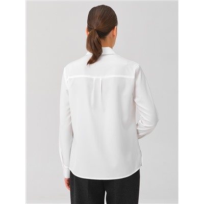 Блузка молочного цвета с длинным рукавом