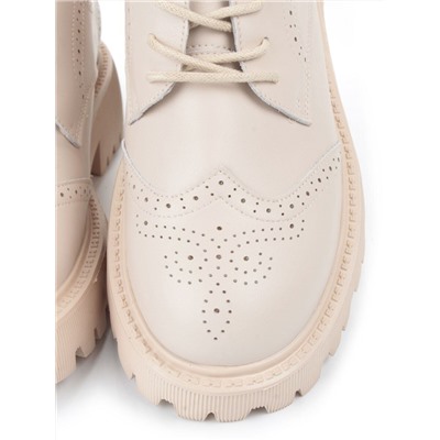 03-5928-5 BEIGE Полуботинки женские (натуральная кожа)