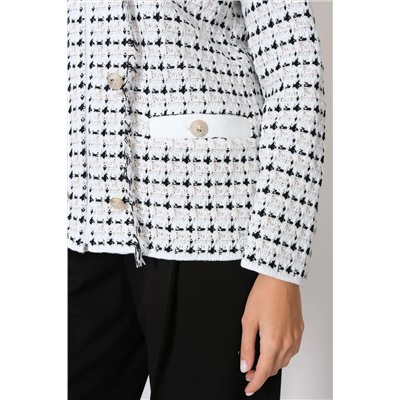 Жакет Д 3302/бело-черный