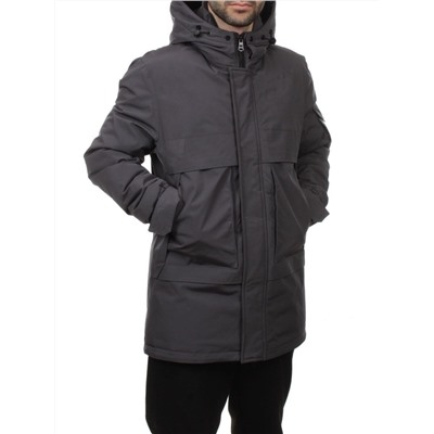 8896 DK. GRAY Куртка мужская зимняя облегченная (130 гр. холлофайбер)