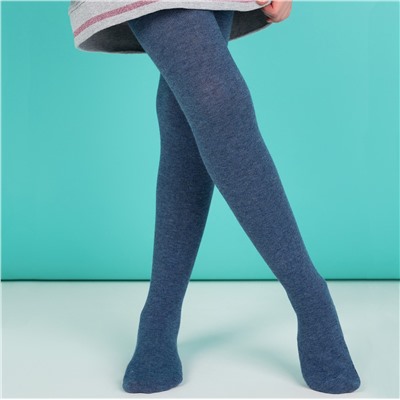 С800 Колготки детские однотон Синий/140-146