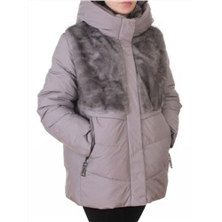 M-8869 GRAY Куртка зимняя женская (150 гр. холлофайбер)