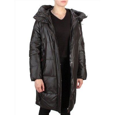 21-982 BLACK Куртка зимняя женская AIKESDFRS (200 гр. холлофайбера)