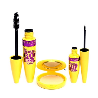Набор Jual Million Pauline The Colossal Go Extreme 3in1 (тушь, подводка, пудра)