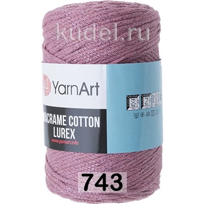 Пряжа Yarnart Macrame Cotton Lurex
