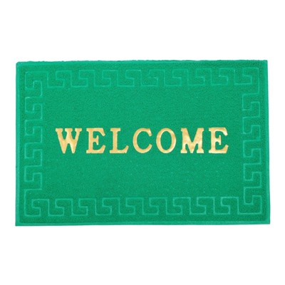 Коврик придверный "Welcome Меандр", цвет МИКС