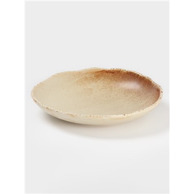 Тарелка глубокая Magistro Organic brown, 1 л, 25.2×25×5.3 см, фарфор, бежевая