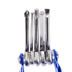 Мультитул велосипедный универсальный COMIRON TOOL 11в1, шестигранные крестовые плоские torx отвёртки, выжимка цепи, синий /уп 100/