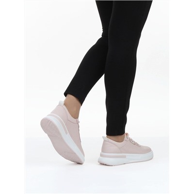 03-YH324-4 PINK Полуботинки летние женские (натуральная кожа)