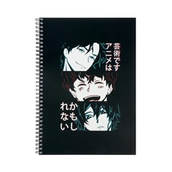 Набор тетрадей Calligrata «Аниме Art.Комикс», А4, 2 штуки, 96 листов, в клетку, на гребне, обложка из мелованного картона