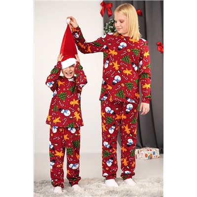 Детская новогодняя пижама Happyfox