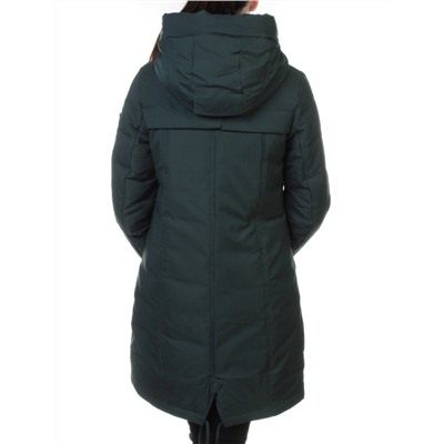 M-1820 DK. GREEN Пальто зимнее женское (холлофайбер)
