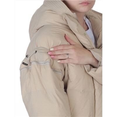 9518 BEIGE Куртка пуховая зимняя женская (пух)