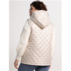 Жилет утепленный Дориана (бежевый) Б15322-18М