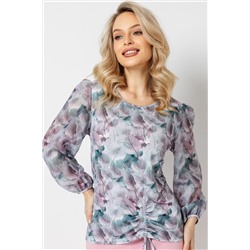 Блузка женская  7021/23/Серый, розовый