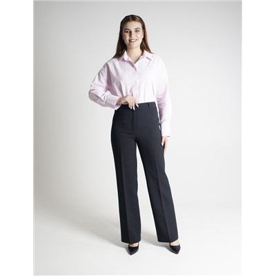 Женские брюки весна-осень Трубы пояс костюмная в полоску