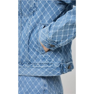 Куртка джинс F412-1228 l.blue
