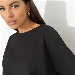 Платье из костюмной ткани, Ты входишь–мода замирает (черное)