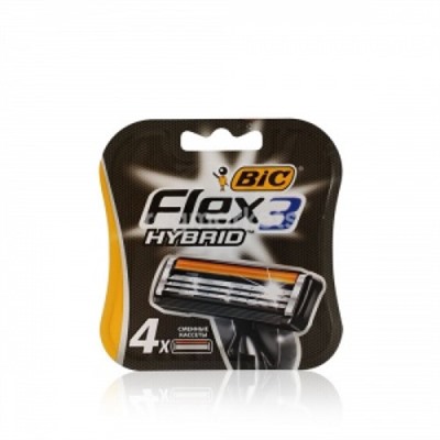 Сменные кассеты Bic Flex 3 HYBRID (4 шт) RusPack orig