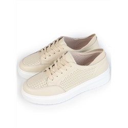 05-HY14-1D BEIGE Кроссовки женские (натуральная кожа)