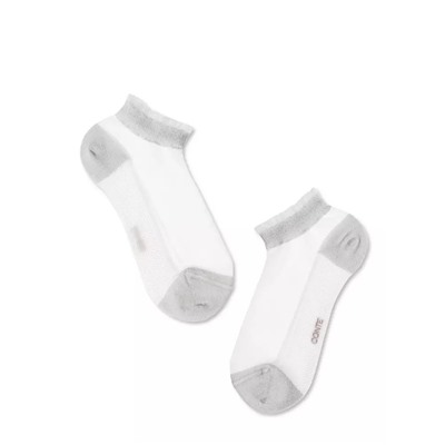CONTE ELEGANT ACTIVE Короткие прозрачные носки с люрексом