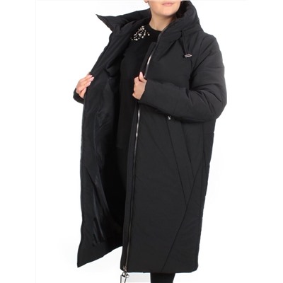 9069 BLACK Пальто зимнее женское CORUSKY  (верблюжья шерсть)
