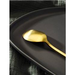 Ложка столовая Magistro «Оску стандарт», длина 19.5 см, нержавеющая сталь, золотистая