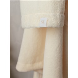 Халат махровый женский SL HOME: Basic «Айвори», хлопок 100%, молочный