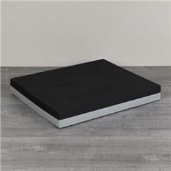 Мат балансировочный для фитнеса и йоги 40х33х5cm/ черно-серый/ уп20