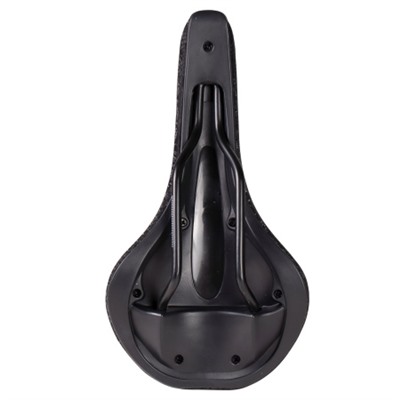 Седло велосипедное MTB COMIRON ANQUETIL M028 275X140, Технологии: DW, ED. Верх: PU принтованный глянец, Цвет: Чёрный алмаз /уп 40/