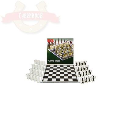 Шахматы Рюмки стекло доска 35х35см