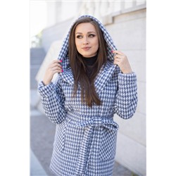 Пальто женское демисезонное 22450  (grey blue)