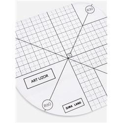 Линейка для скругления углов, 12×12 см, прозрачная