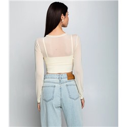 Топ #КТ202 (12), кремовый