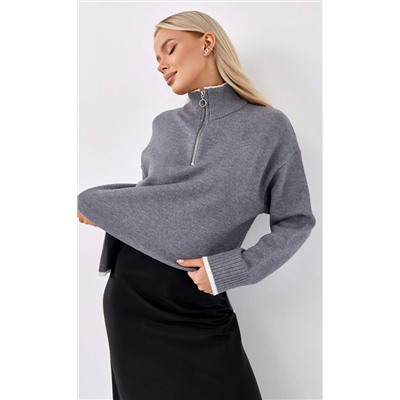 Джемпер FW-3519 grey melange