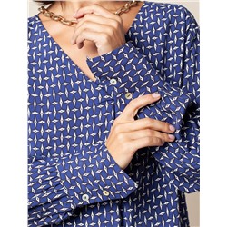 Блузка без застежки из лиоцелла с вискозой