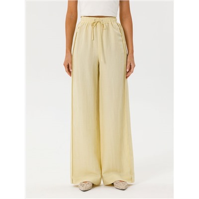 Брюки на эластичном поясе в цвете лайм