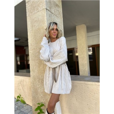 Джемпер туника DENIZ, Светлый беж