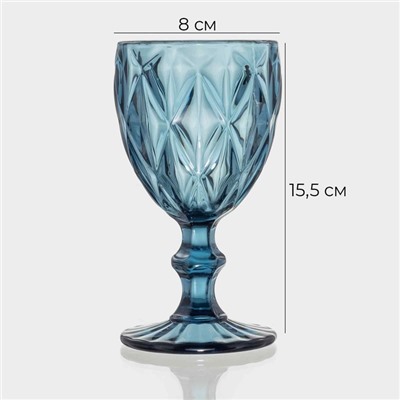 Набор бокалов Magistro «Круиз», 250 мл, набор 2 шт., стекло, синий