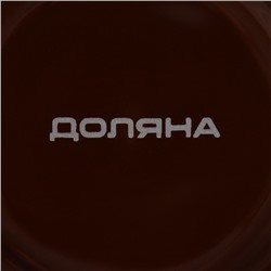 Набор керамический для фондю Доляна «Шоколадница», 4 шпажки, цвет коричневый