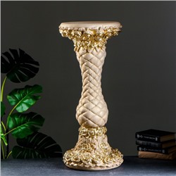 Колонна декоративная «Розы», под слоновую кость, 85×40×40 см