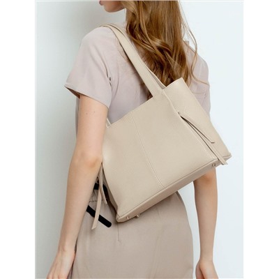 Женская кожаная сумка Richet 3000LN 794 Бежевый