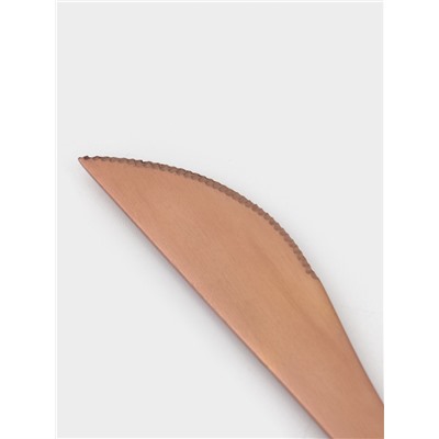 Набор столовых приборов из нержавеющей стали Magistro «Оску базис», 4 предмета, цвет бронзовый