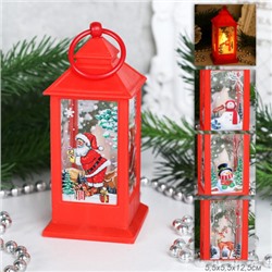 Фонарь светодиодный 13 см / JSFD02red /уп 12/240/новогодний/красный