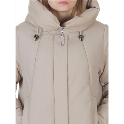 M-9098 BEIGE Пальто зимнее женское (верблюжья шерсть, 120 гр. холлофайбер)